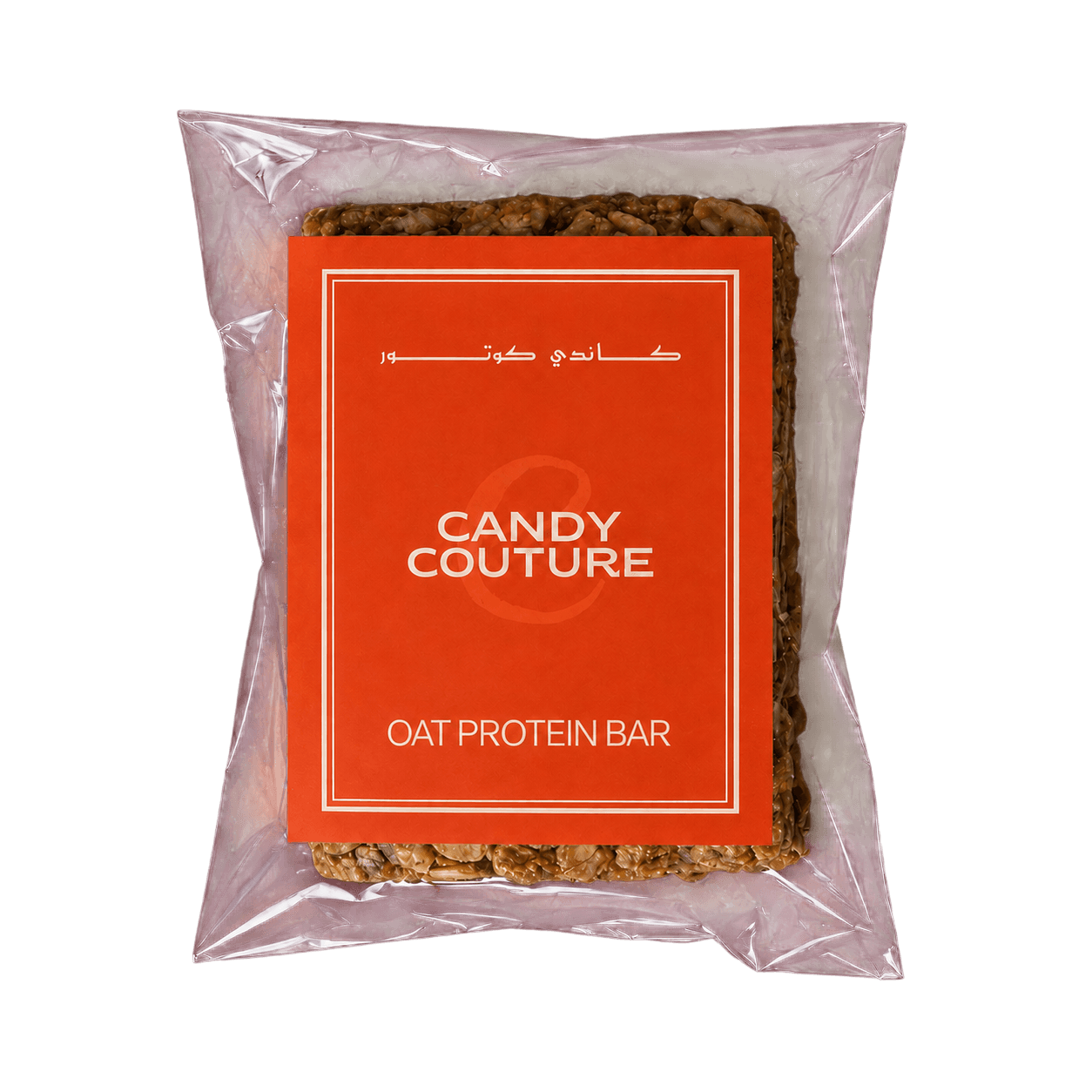 Candy Couture Oat Protein Bar in its packaging